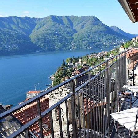 Romantic Home Stone With Amazing View Lake Of Como And Oleandra Лальо Екстериор снимка