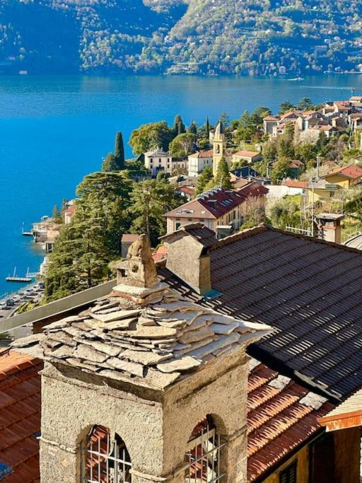 Romantic Home Stone With Amazing View Lake Of Como And Oleandra Лальо Екстериор снимка